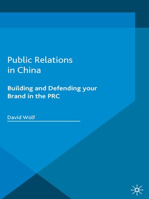 cover image of Public Relations in China